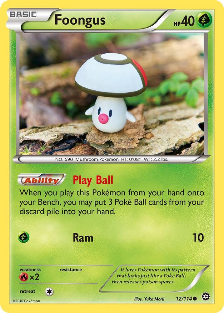 Foongus 12/143 XY Ancient Origins Pokémon Raw