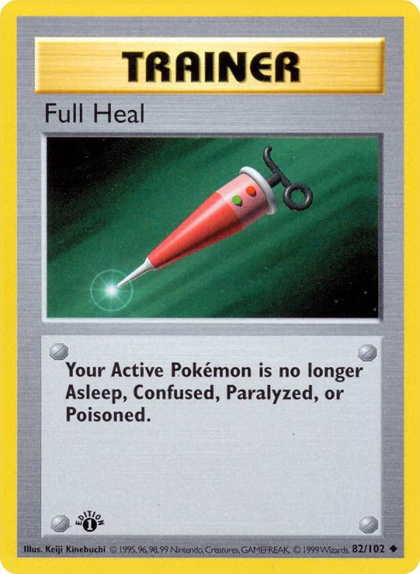 Full Heal 82/102 Pokémon Base Set Shadowless Raw