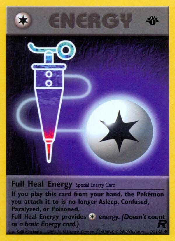Full Heal Energy 81/82 Pokémon Team Rocket Raw