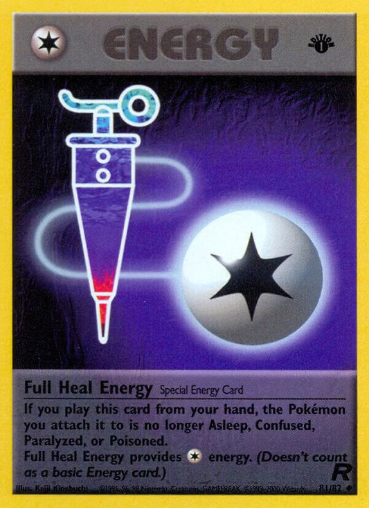 Full Heal Energy 81/82 Pokémon Team Rocket Raw