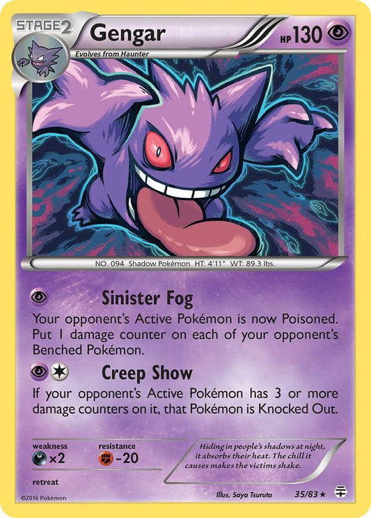 Gengar Holo 35/83 Pokémon Generations Raw