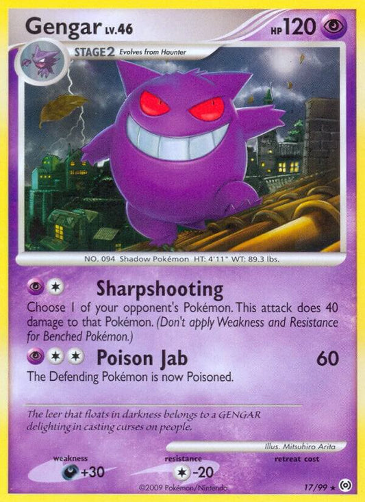 Gengar LV.46 17/99 Pokémon Platinum Arcues Raw