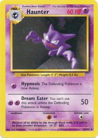Haunter 029/102 Pokémon Base Set Unlimited Raw