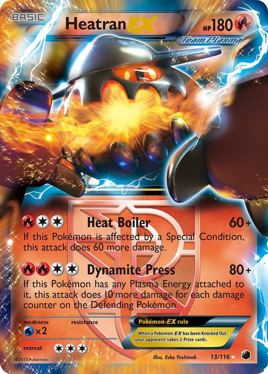 Heatran EX 13/116 Pokémon Plasma Freeze Raw