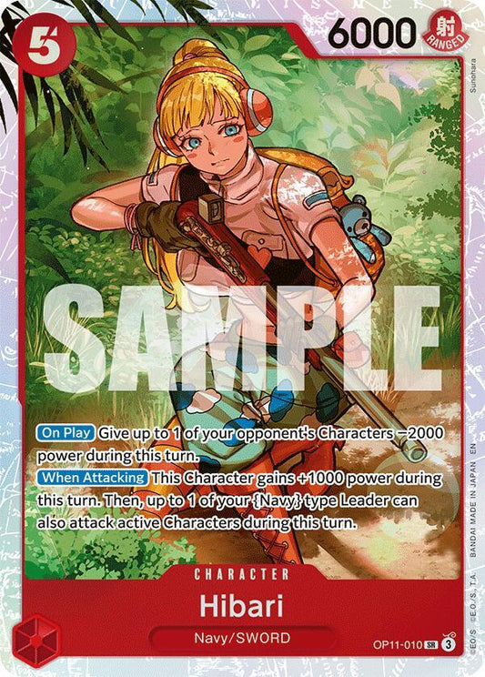 Hibari SR OP11-010 A Fist of Divine Speed One Piece! Raw