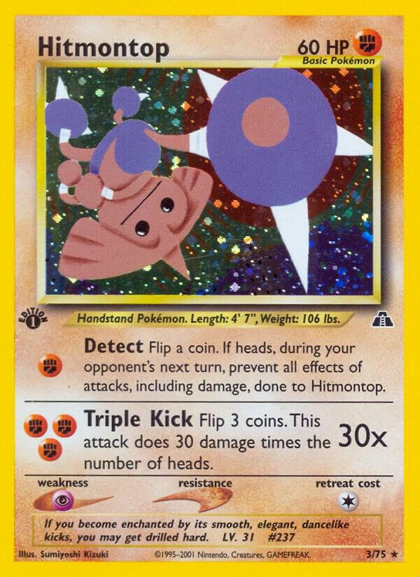 Hitmontop 3/75 Holo Neo Discovery Pokémon Raw