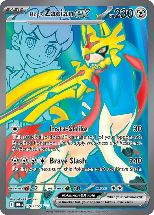 Hop's Zacian EX 176/159 Scarlet & Violet Journey Together Pokémon Raw