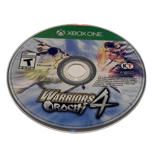 Warriors Orochi 4 Xbox One Loose Disc