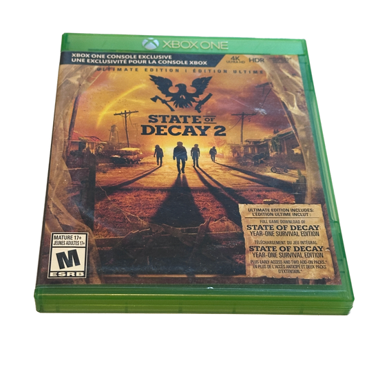 State of Decay 2 Ultimate Edition Xbox One Complete in Box