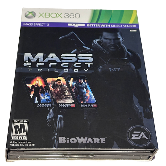 Mass Effect Trilogy Game Book XBox 360 Complete in Box