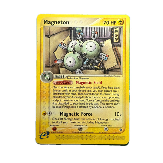Magneton 17/97 Pokémon Dragon Raw Moderate Play
