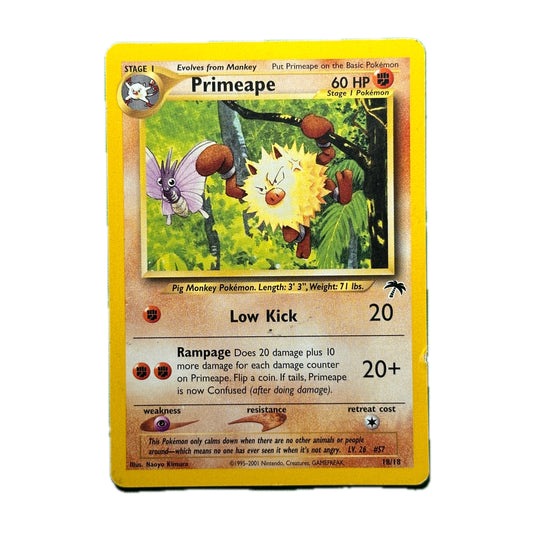 Primeape 18/18 Pokémon Southern Islands Moderate Play