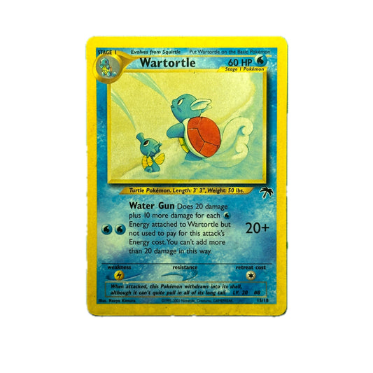 Wartortle 15/18 Pokémon Southern Islands Moderate Play