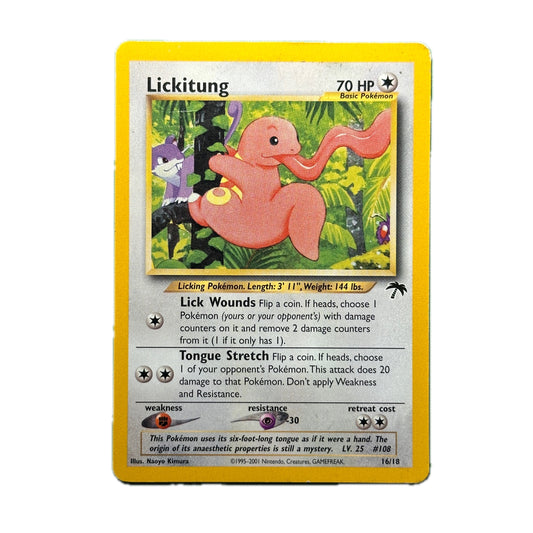 Lickitung 16/18 Pokémon Southern Islands Light Play