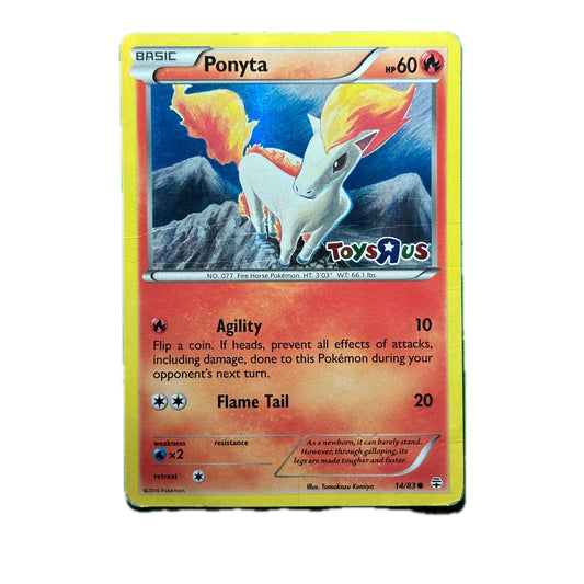 Ponyta 14/83 Pokémon Generations Toys'R'us Promo Damaged