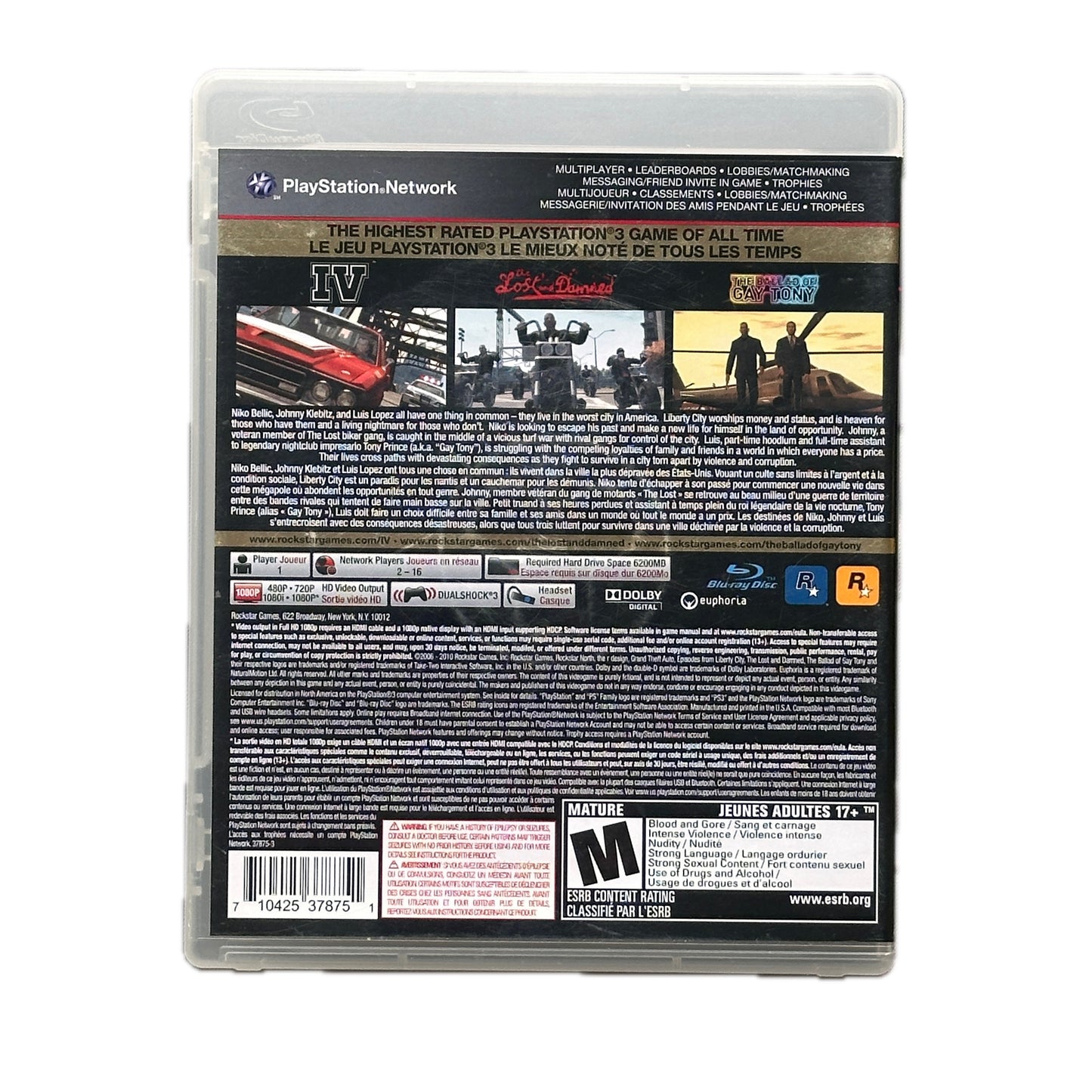 Grand Theft Auto IV & Episodes From Liberty City The Complete Edition Sony PS3 Playstation 3 Complete in Box