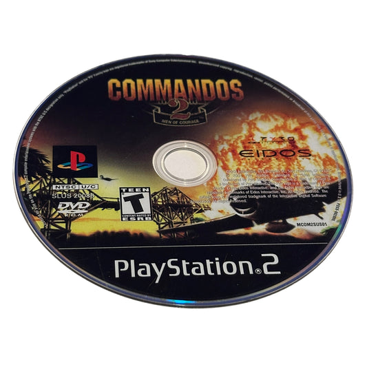 Commandos 2 Men of Courage Sony PS2 Playstation 2 Loose Disc