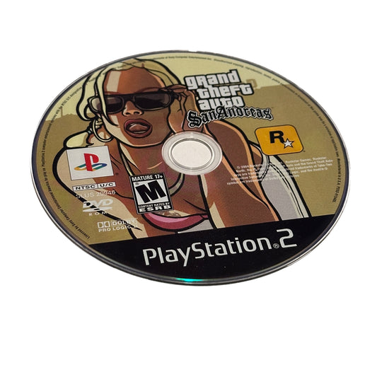 Grand Theft Auto San Andreas Sony PS2 Playstation 2 Loose Disc