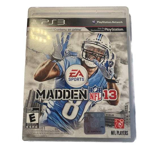 Madden NFL 13 Sony PS3 Playstation 3 Complete in Box
