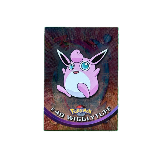 Wigglytuff #40 Topps TV Animation Edition Blue Logo Series 1 Pokémon Light Play