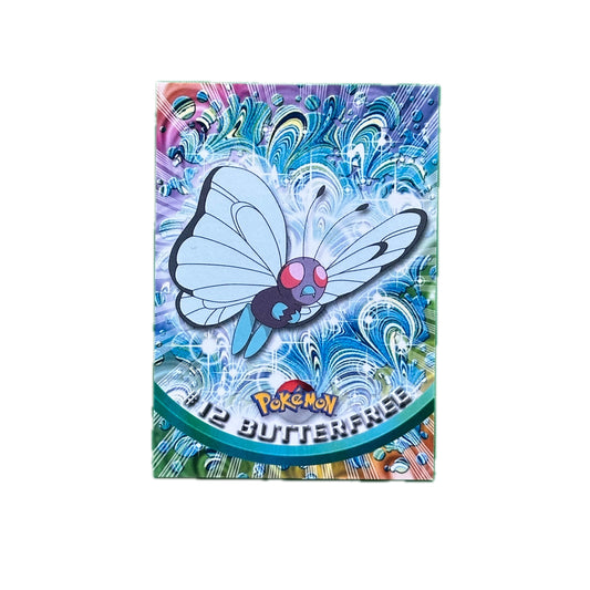 Butterfree #12 Topps TV Animation Edition Blue Logo Series 1 Pokémon Light Play