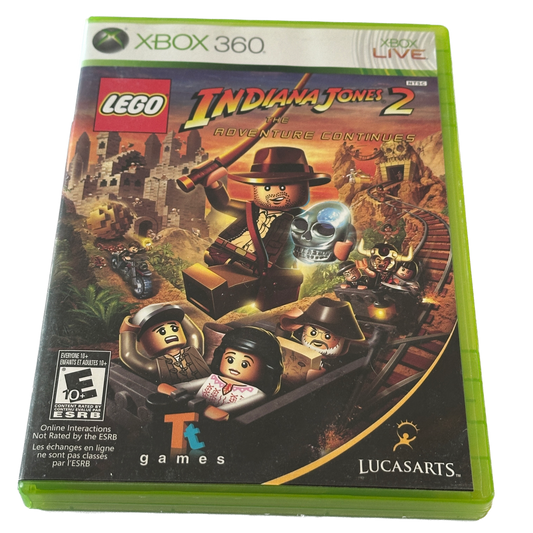 Lego Indiana Jones 2 Xbox 360 Complete in Box