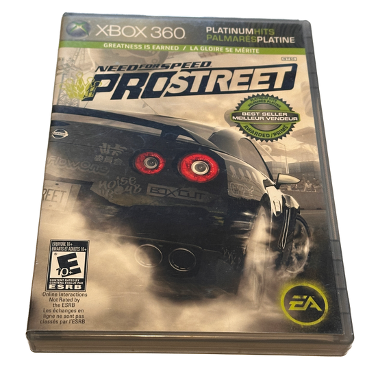 Need For Speed Pro Street Xbox 360 Platinum Hits Best Seller Complete in Box