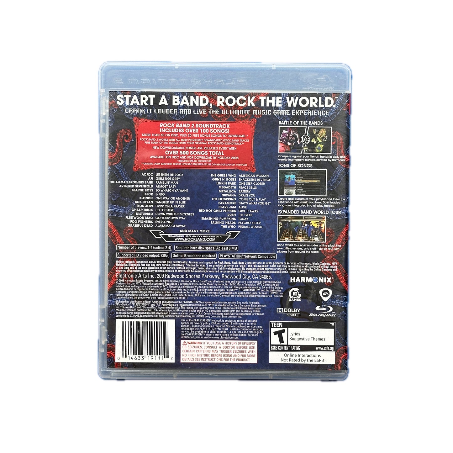 Rock Band 2 Sony PS3 Playstation 3 Complete in Box