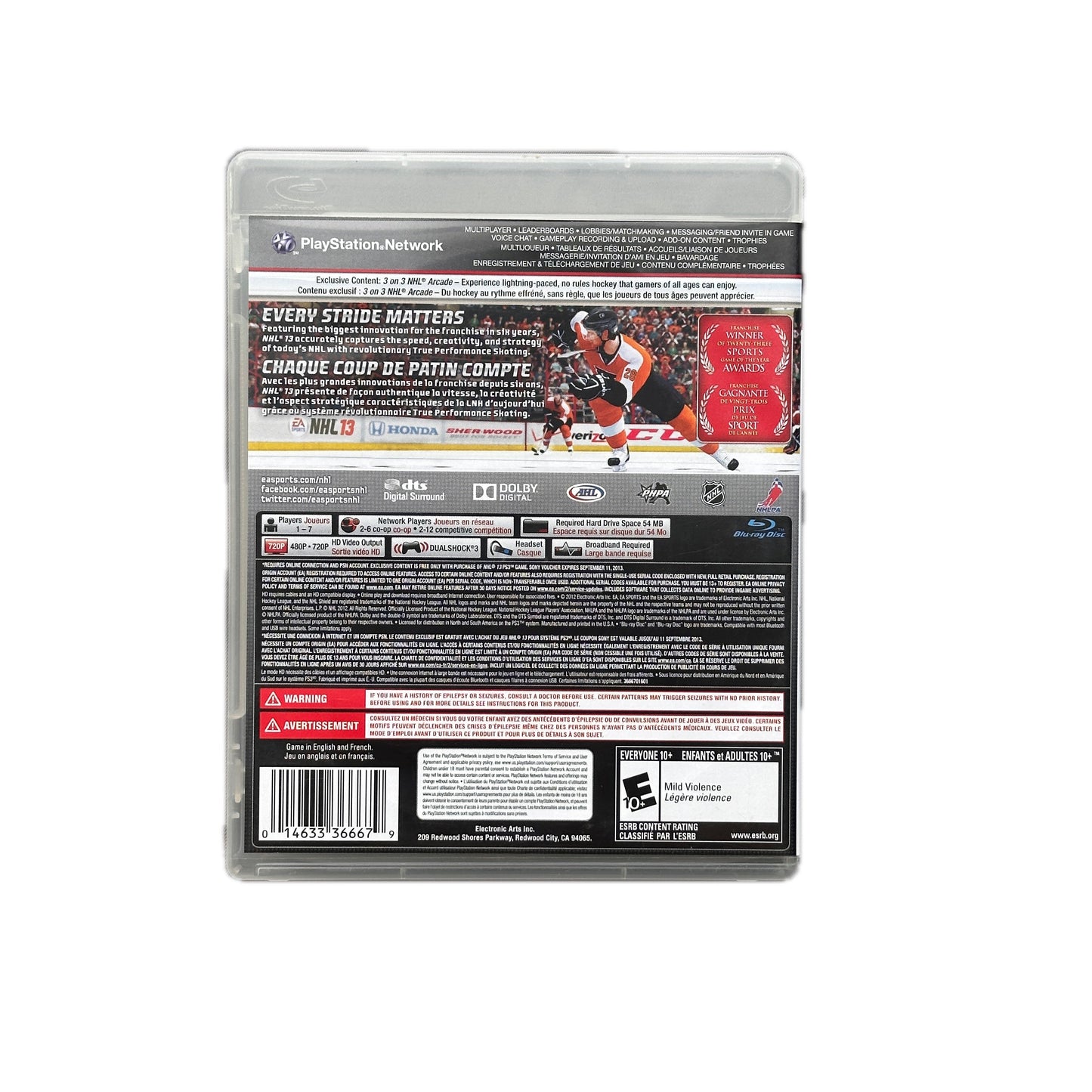 NHL 13 Sony PS3 Playstation 3 Complete in Box