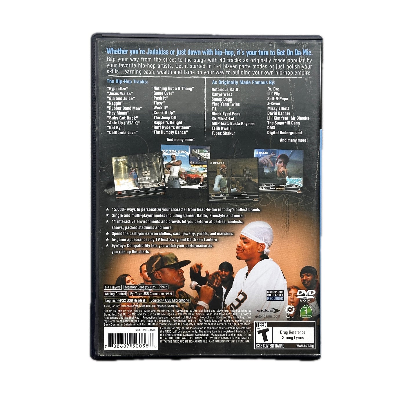 Get on Da Mic PS2 Playstation 2 Complete in Box