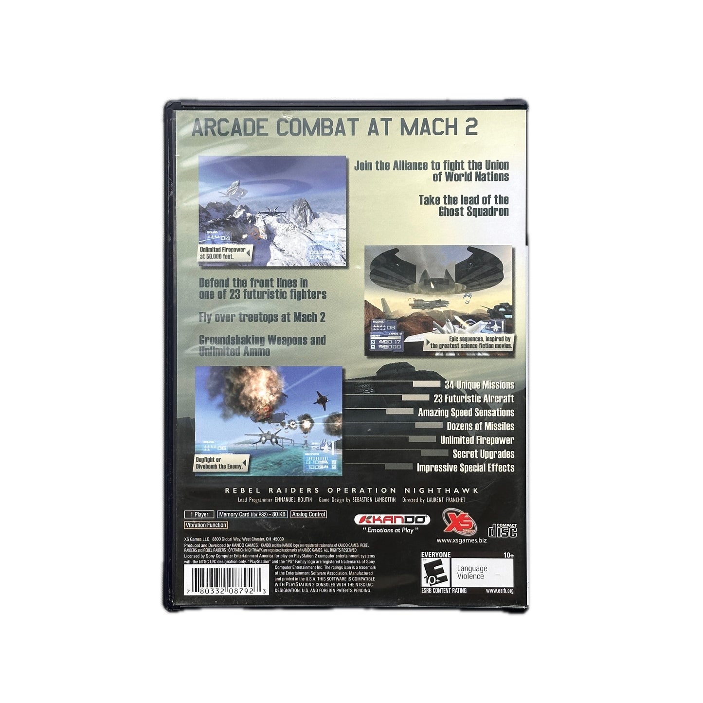 Rebel Raiders: Operation Nighthawk PS2 Playstation 2 Complete in Box