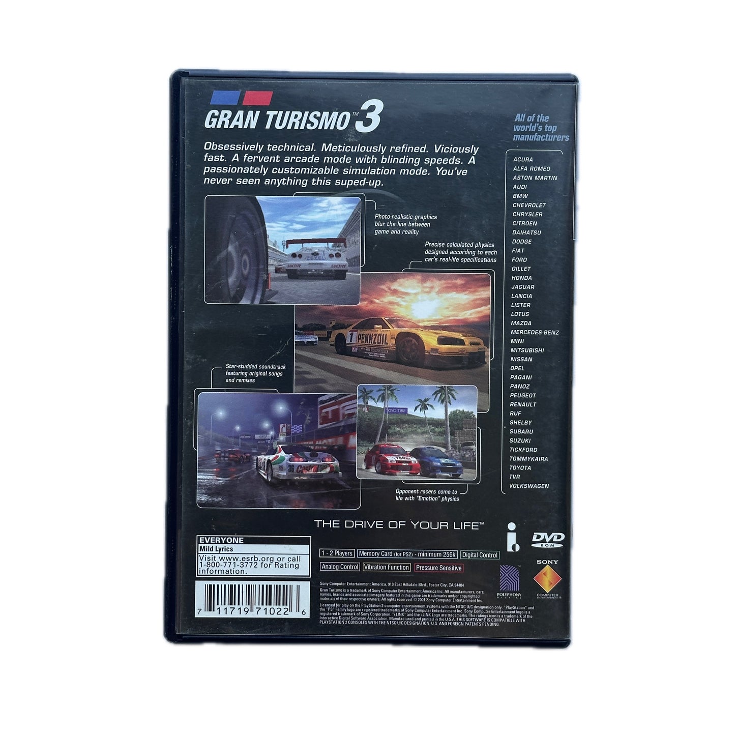 Gran Turismo 3 PS2 Playstation 2 Complete in Box