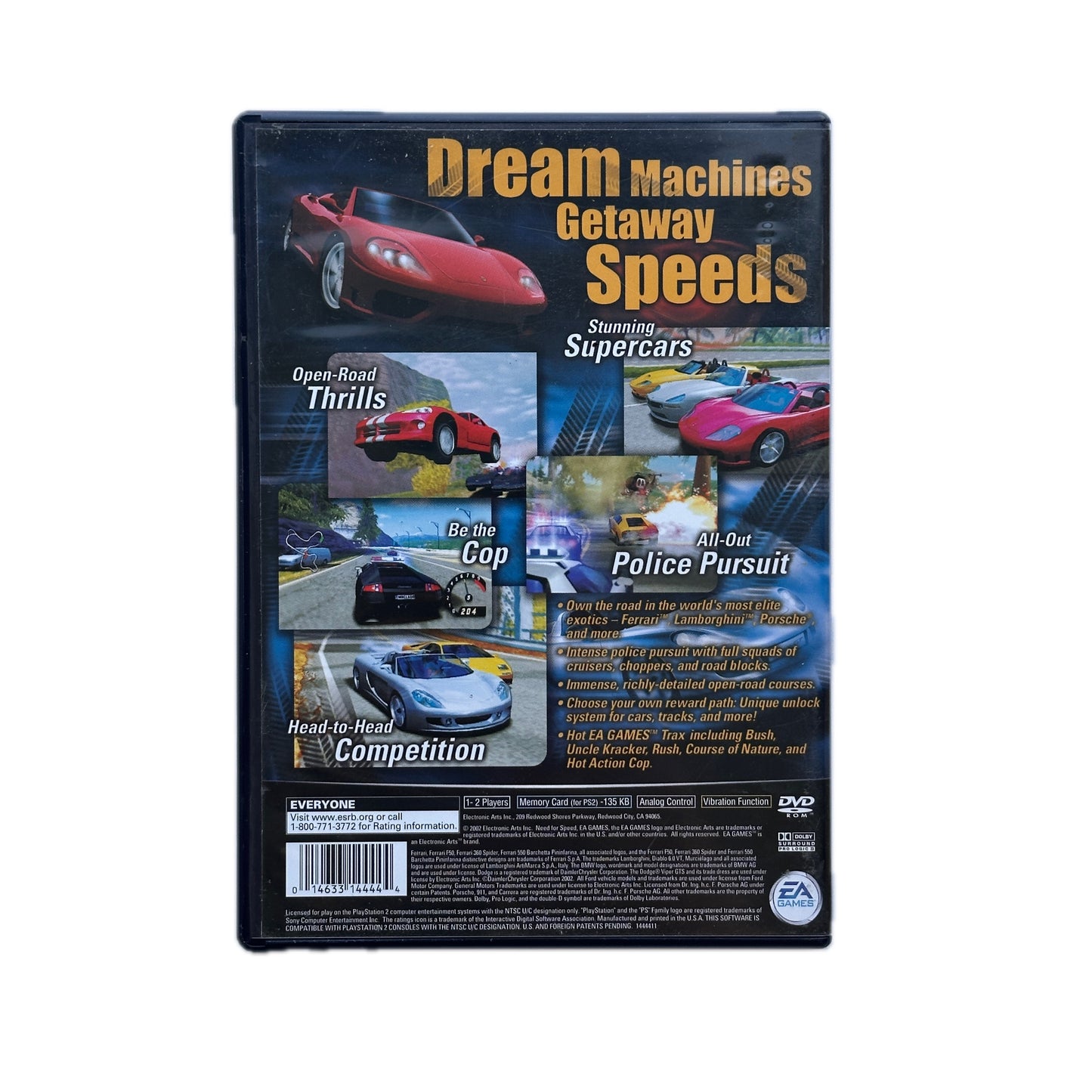 Need for Speed Hot Pursuit 2 PS2 Playstation 2 in Box