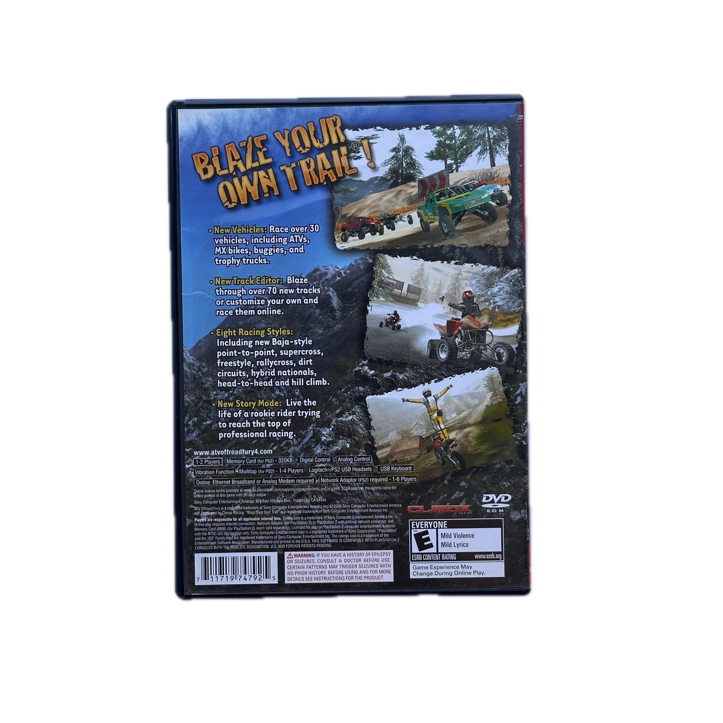 ATV Off Road Fury 4 Greatest Hits PS2 Playstation 2 in Box