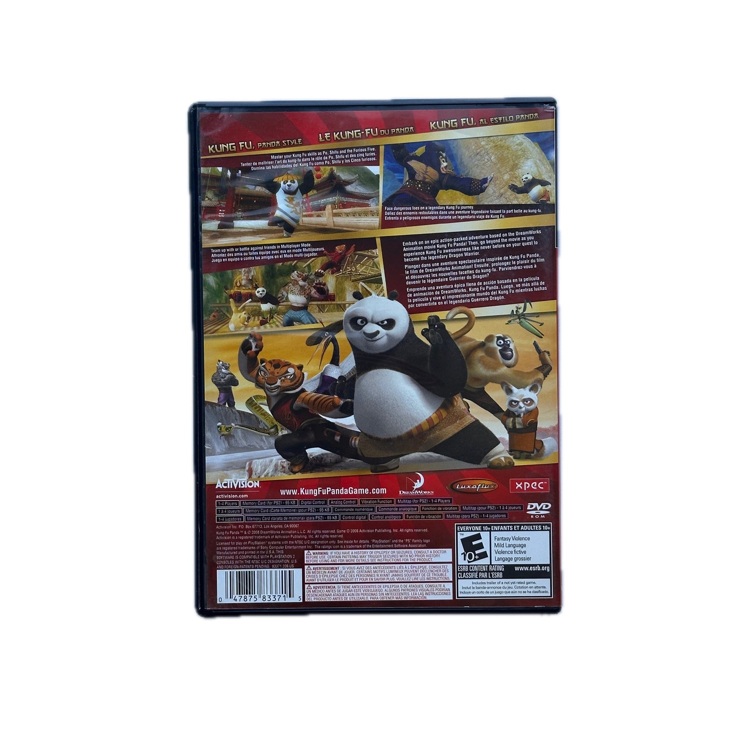 Kung Fu Panda PS2 Playstation 2 Complete in Box