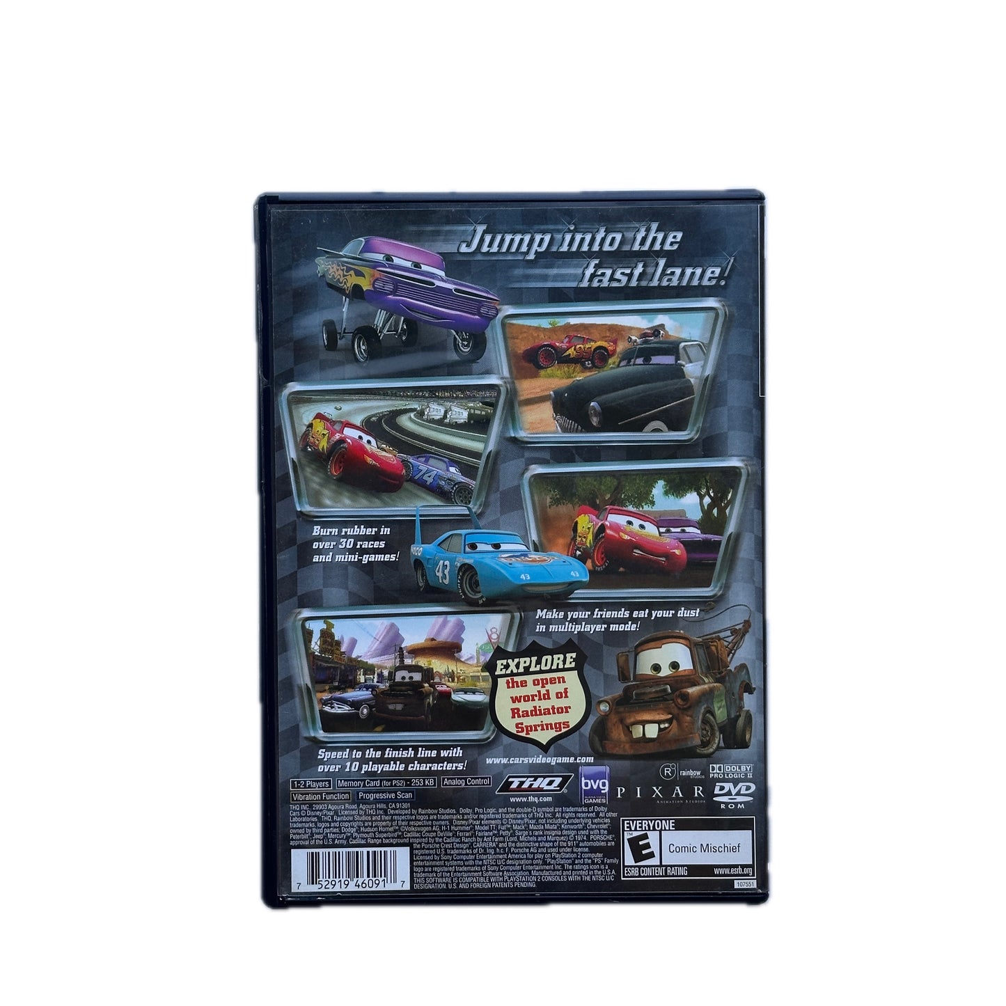 Disney Pixar Cars PS2 Playstation 2 in Box