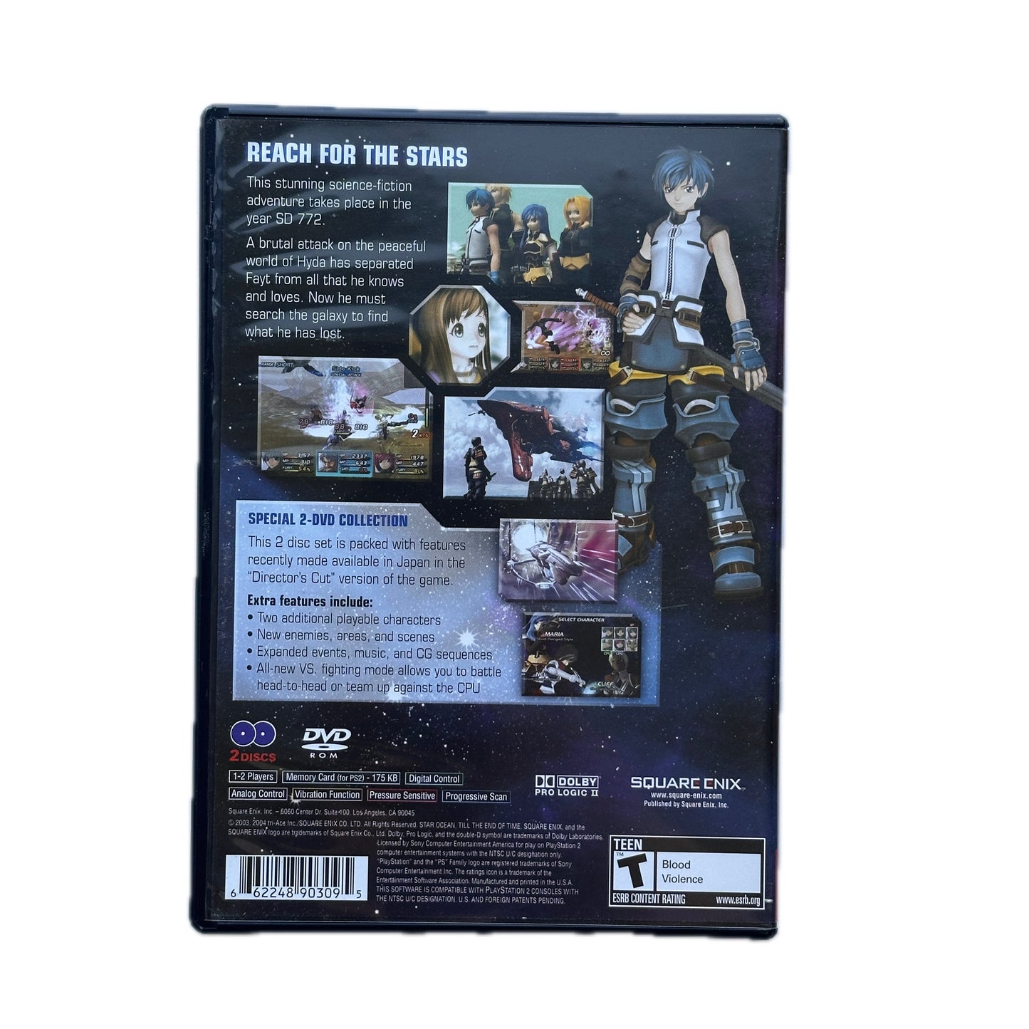 Star Ocean Til The End of Time Greatest Hits PS2 Playstation 2 in Box