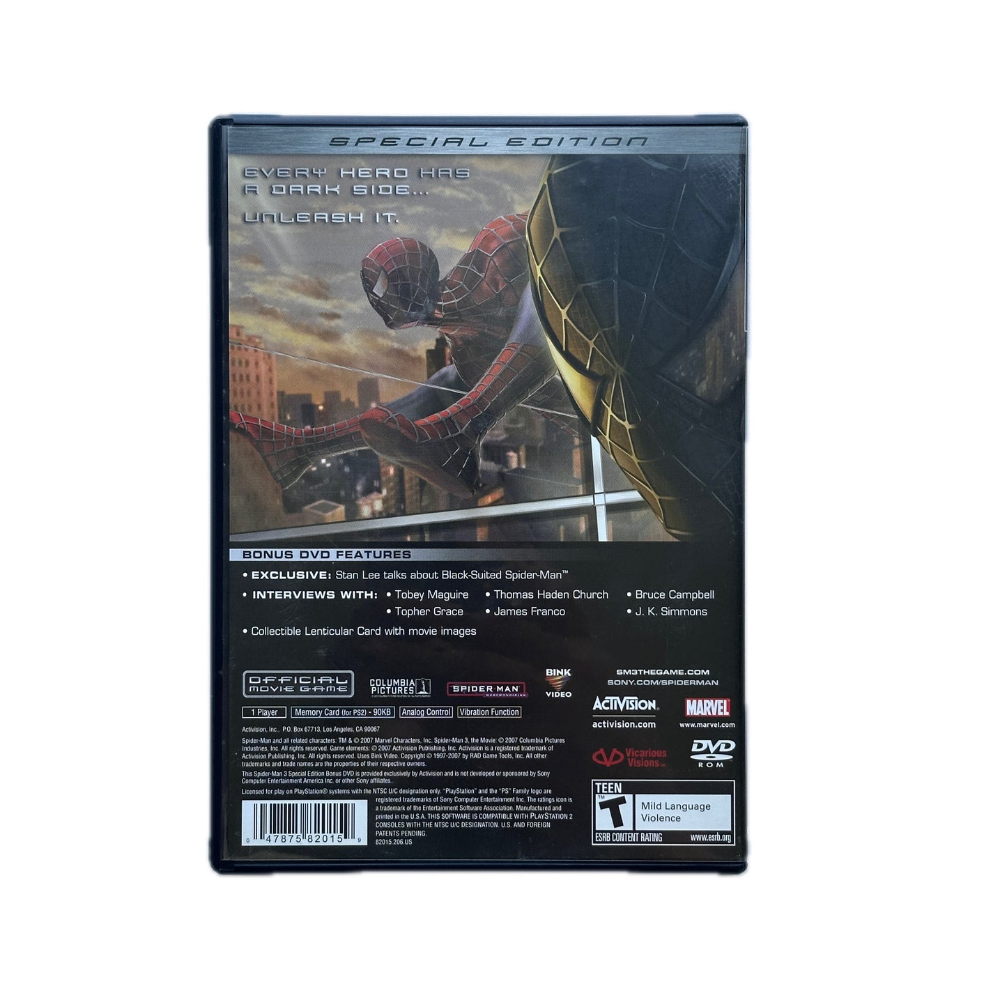 Spider-Man 3 Special Edition PS2 Playstation 2 100% Complete in Box