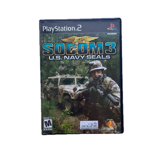 SOCOM U.S. Navy Seals 3 PS2 Playstation 2 Complete in Box
