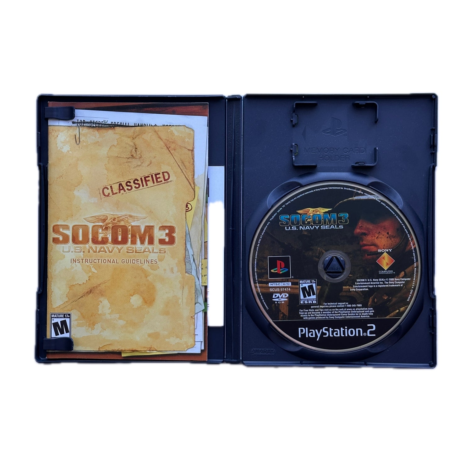 SOCOM U.S. Navy Seals 3 PS2 Playstation 2 Complete in Box