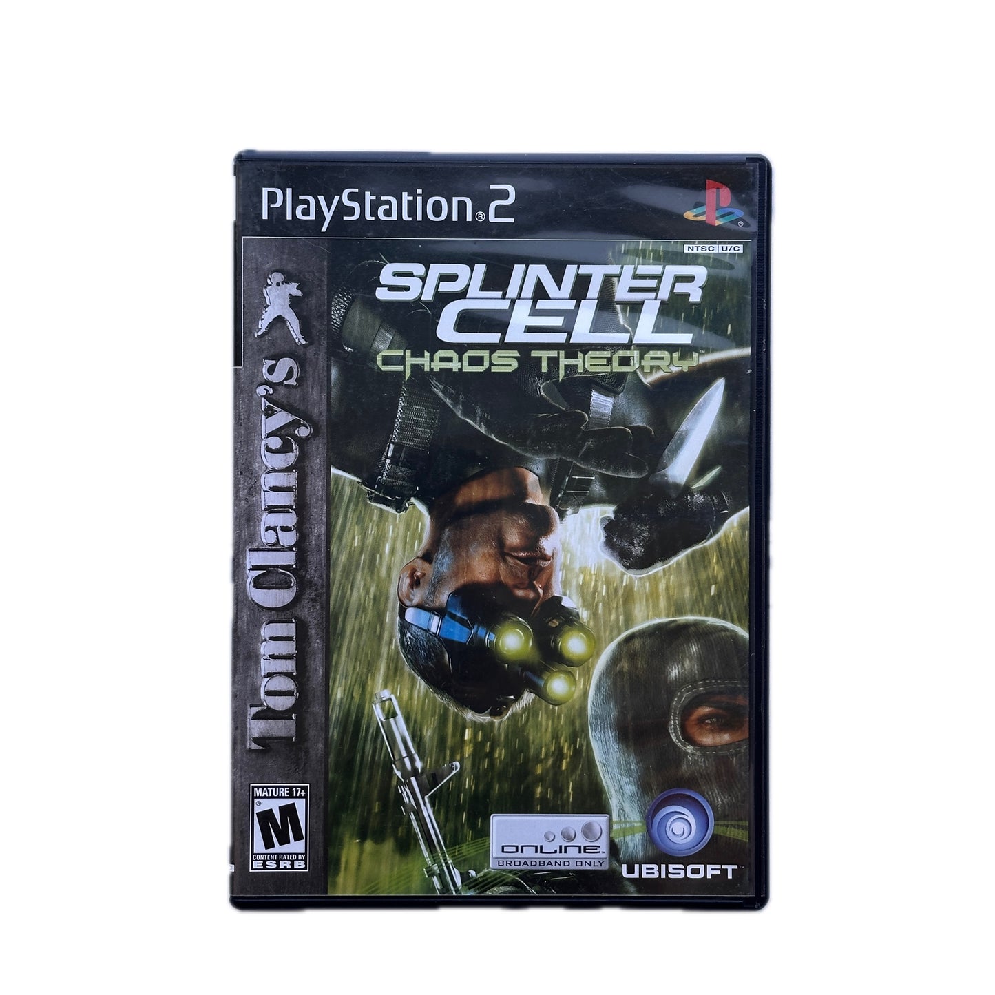 PlayStation 2 game case for 'Splinter Cell: Chaos Theory' on a white background