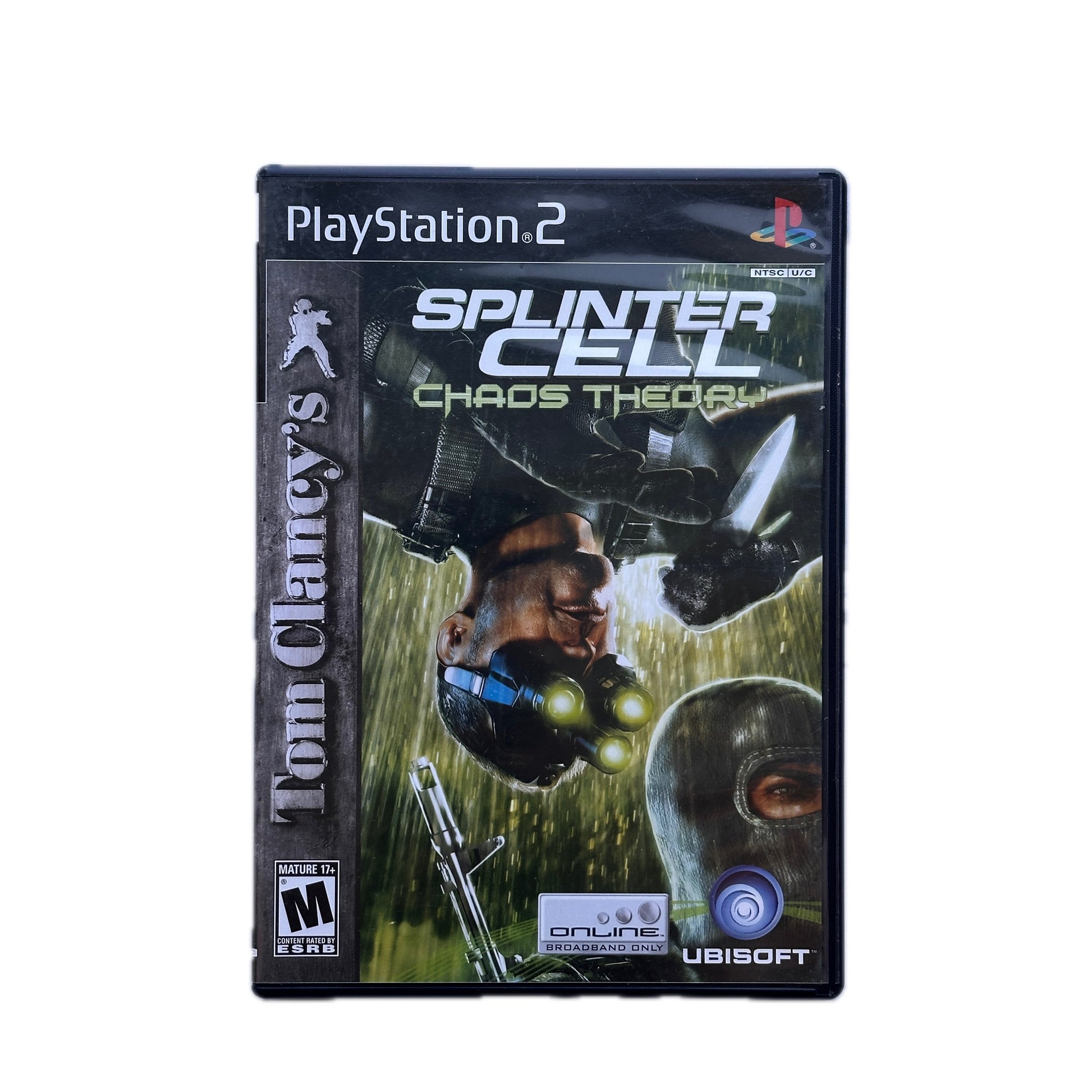 PlayStation 2 game case for 'Splinter Cell: Chaos Theory' on a white background