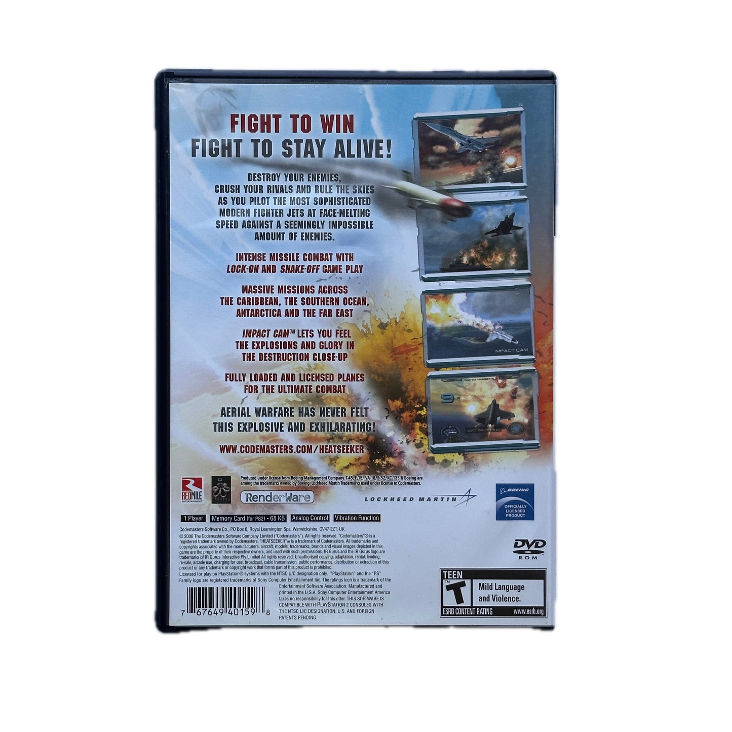 Heatseeker PS2 Playstation 2 in Box