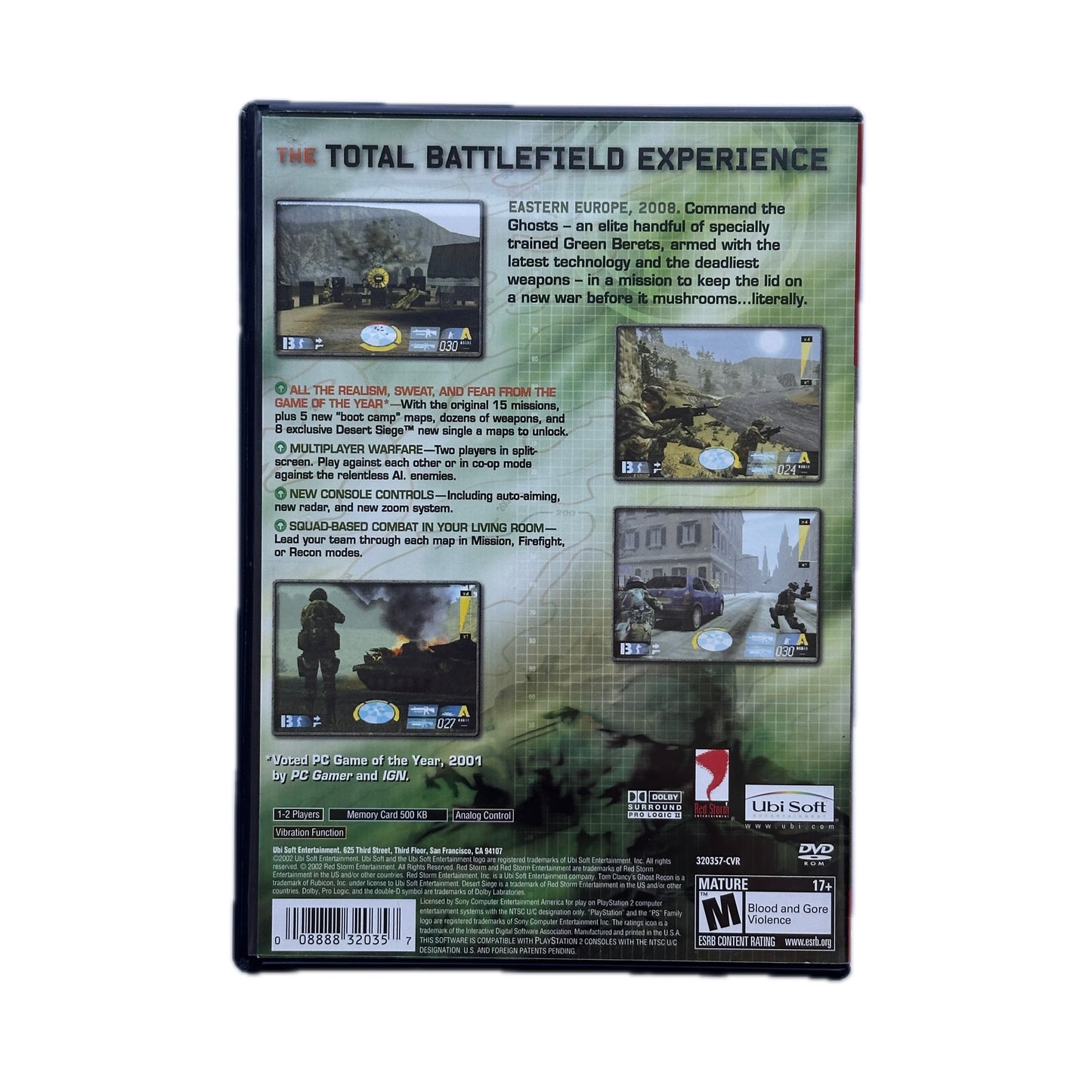 Tom Clancy's Ghost Recon Greatest Hits PS2 Playstation 2 in Box