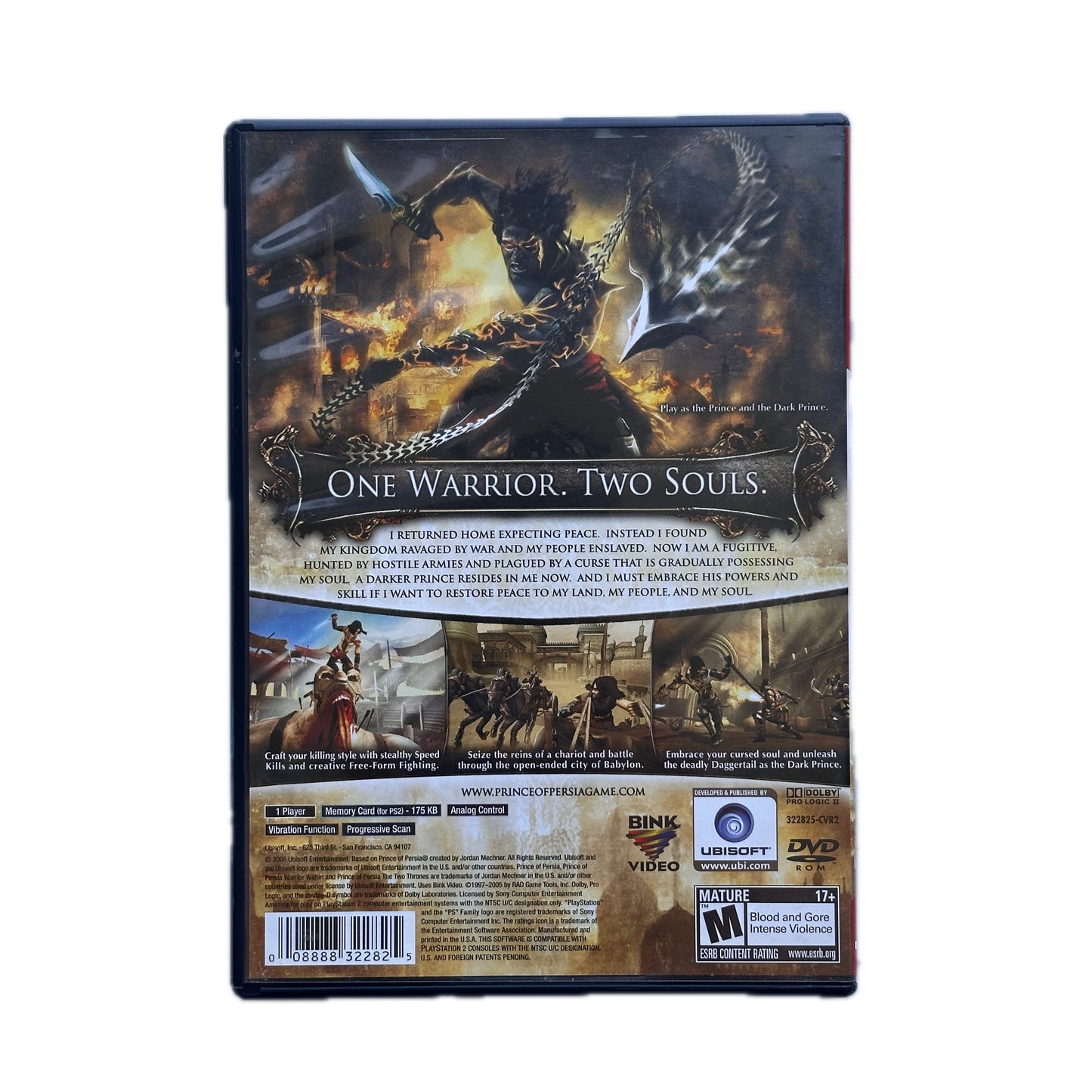 Prince of Persia Two Thrones Greatest Hits PS2 Playstation 2 in Box