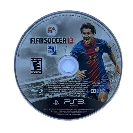FIFA Soccer 13 PS3 Playstation 3 Loose Disc