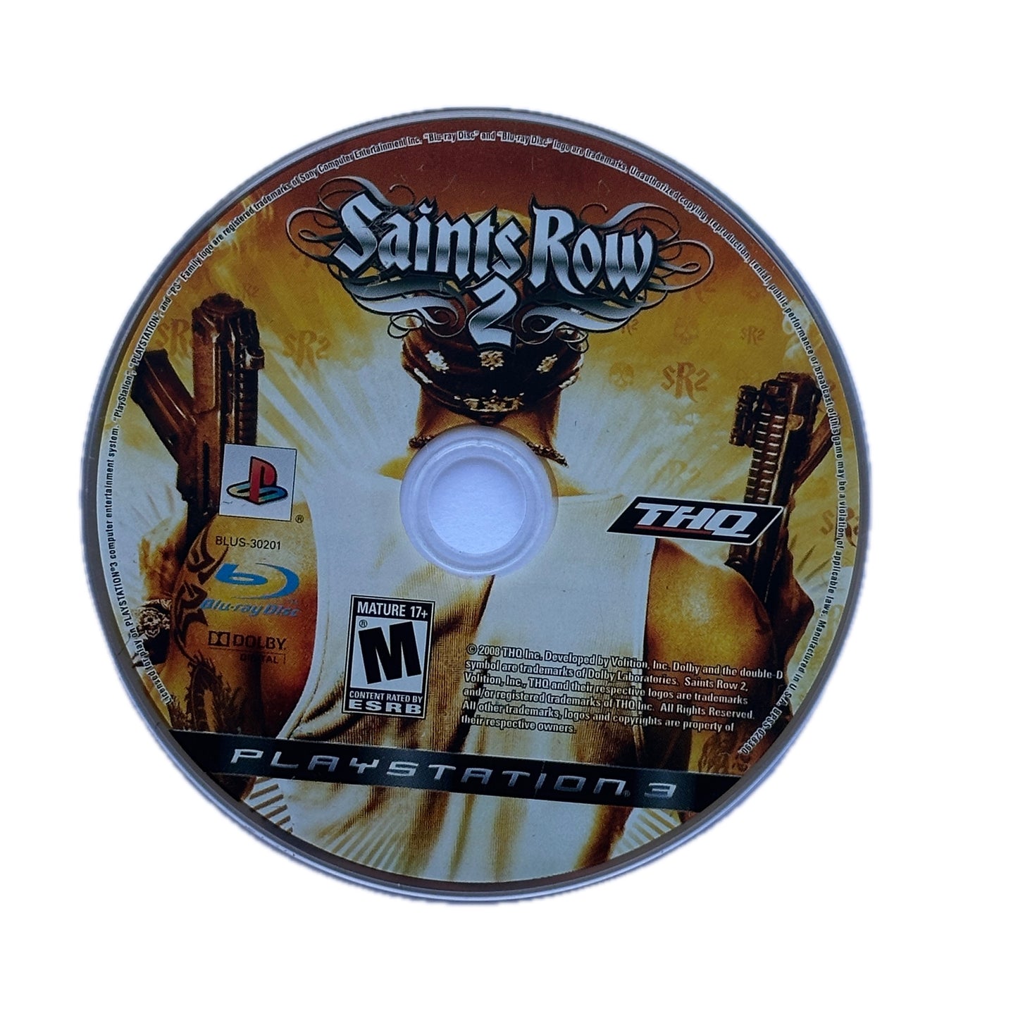 Saints Row 2 PS3 Playstation 3 Loose Disc