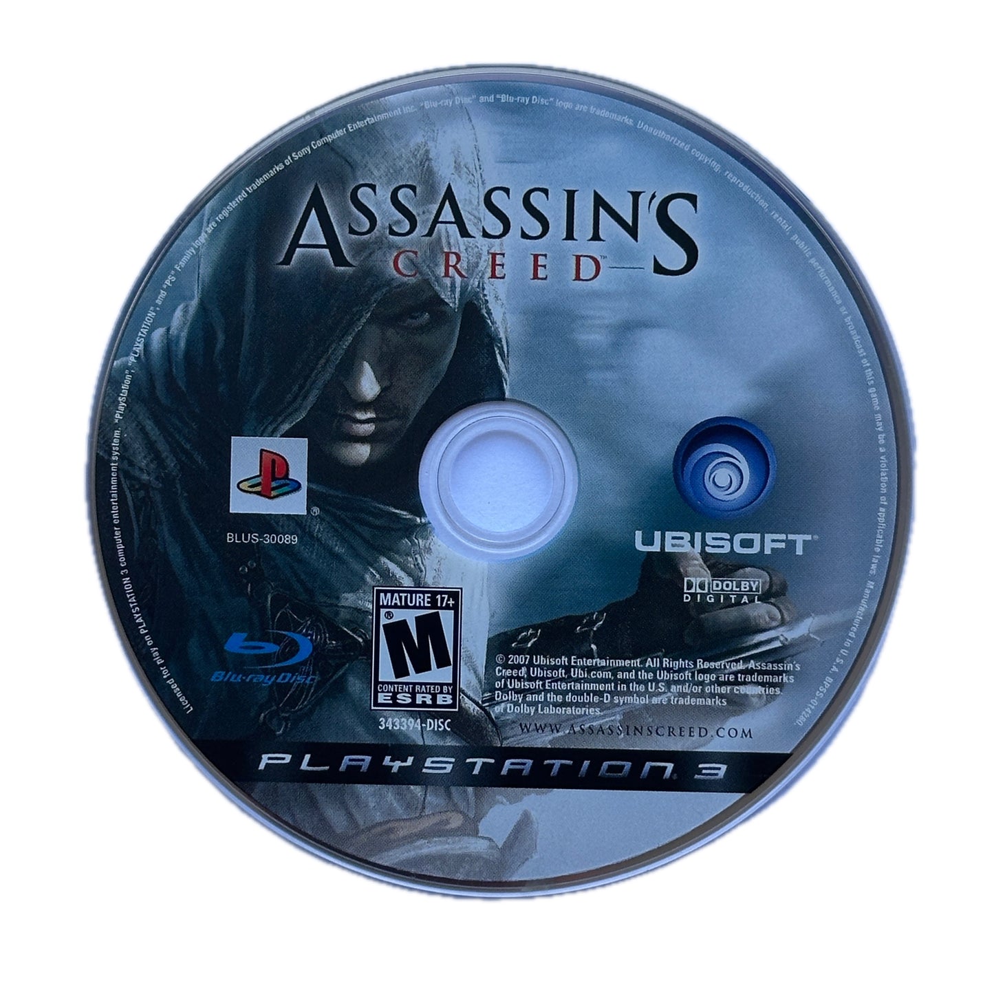 Assassin's Creed PS3 Playstation 3 Loose Disc
