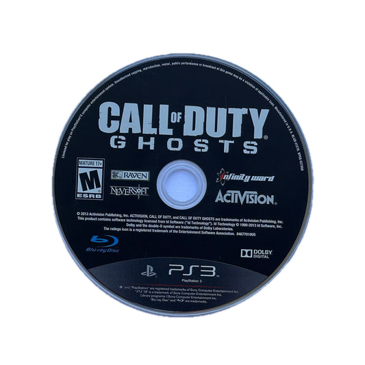 Call of Duty Ghosts PS3 Playstation 3 Loose Disc