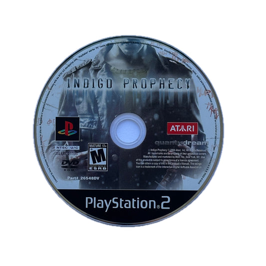 Indigo Prophecy PS2 Playstation 2 Loose Disc